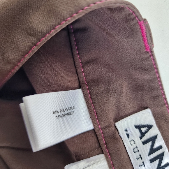 Cutter & Buck Annika Skort Women's Golf Pickleball Tennis Side Zip Brown Pink 14 - Picture 6 of 9